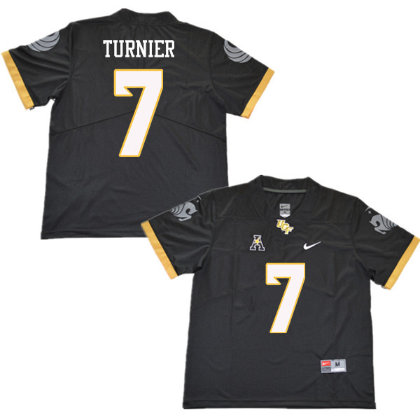 Men #7 Kenny Turnier UCF Knights College Football Jerseys Sale-Black - Click Image to Close